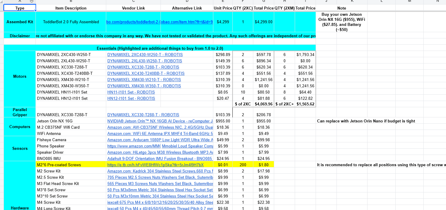 自己动手制作一个toddlerbot低成本仿生机器人v0.1