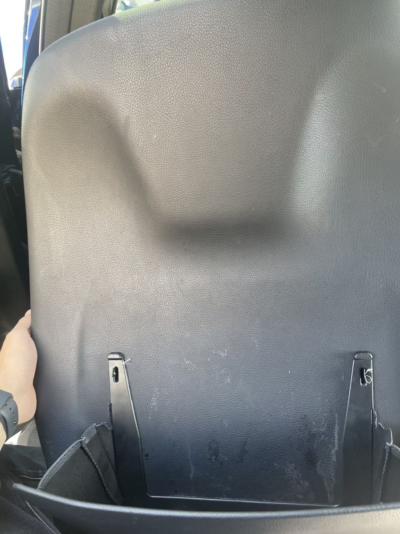 奔驰GLC GLE拷贝座椅收纳袋皮筋破损的维修方法